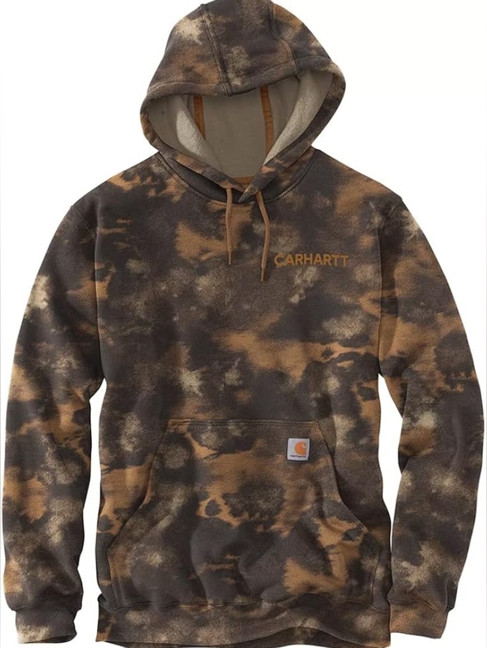 Carhartt | Men's Loose Fit Midweight Hooded Watercolor Camo Sweatshirt | 2XL - Picture 1 of 5